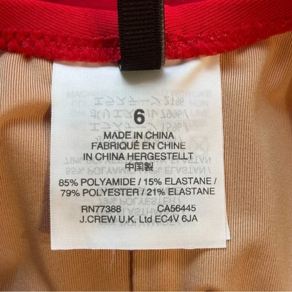 ✨Host Pick!✨ J. Crew Summer Fridays Red One Piece Swimsuit Size 6 EUC - Picture 9 of 9